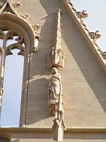 Lyon, Cathedrale Saint Jean, Facade, Statue (2)
